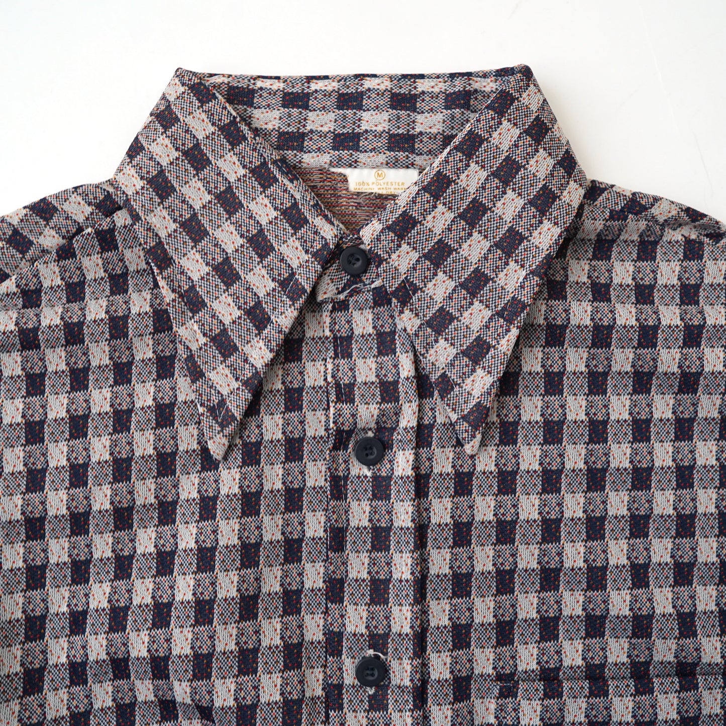 70s Check pattern shirt
