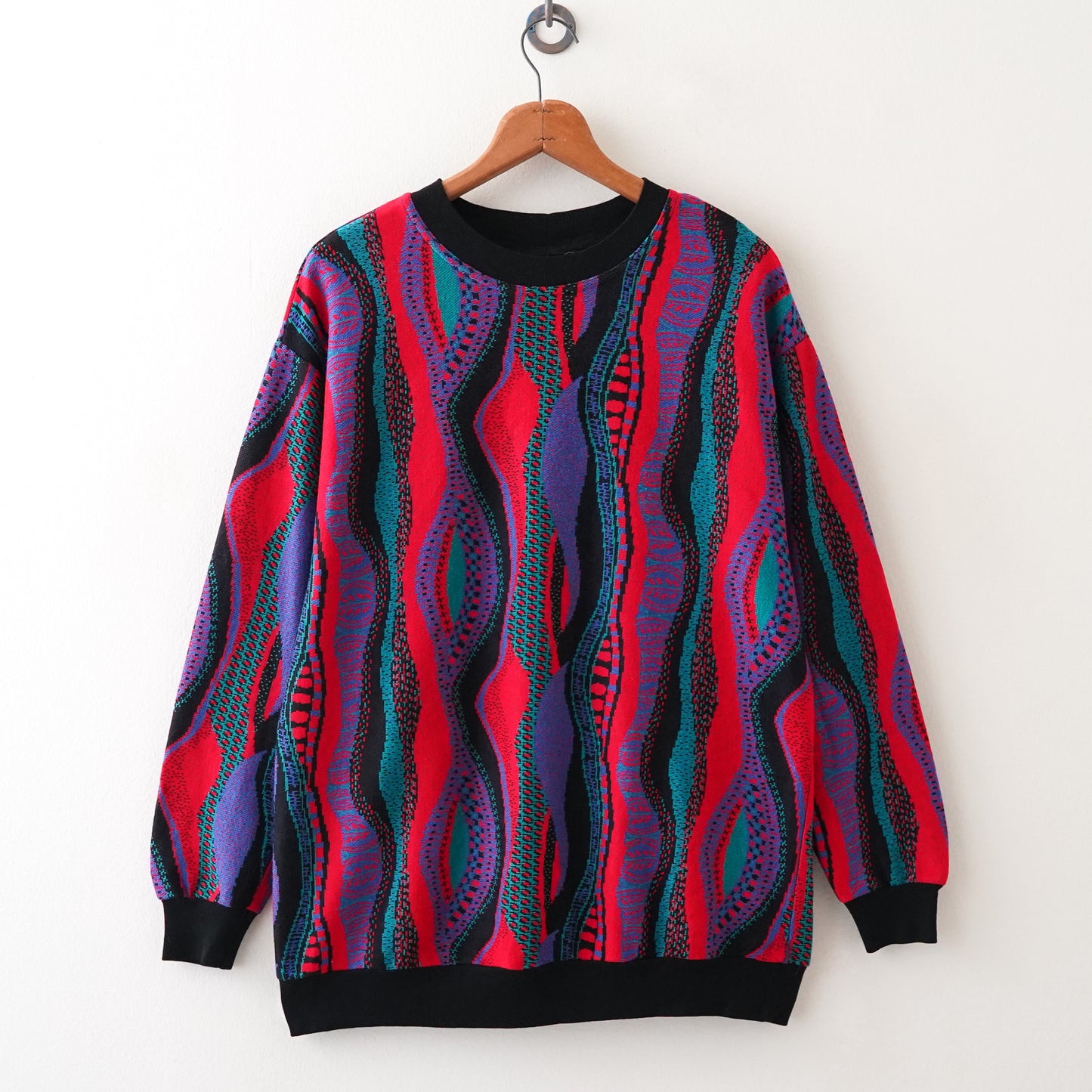 stripe pattern sweater