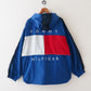 90s TOMMY hoodie nylon jacket