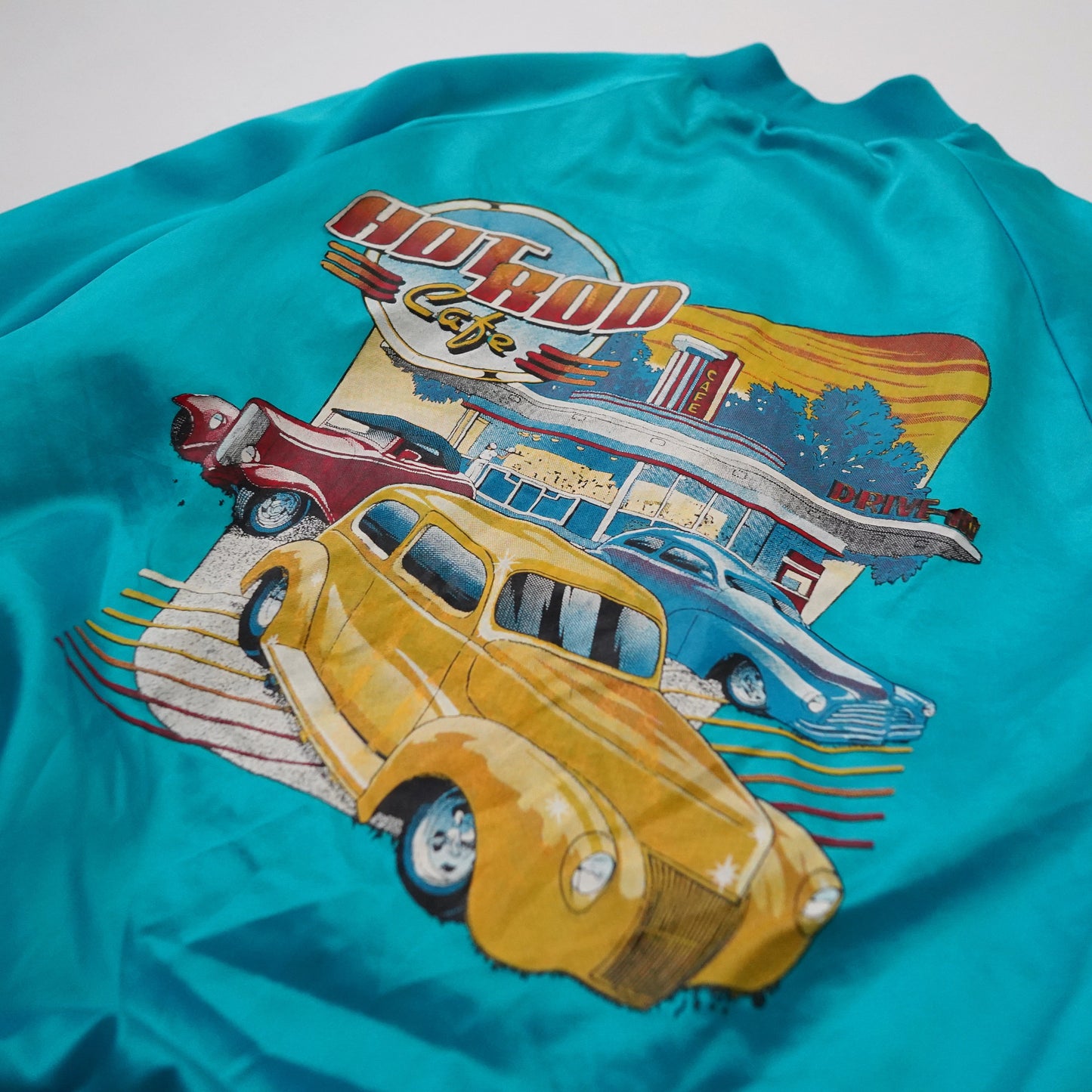 90s HOTROD CAFE stadium jacket