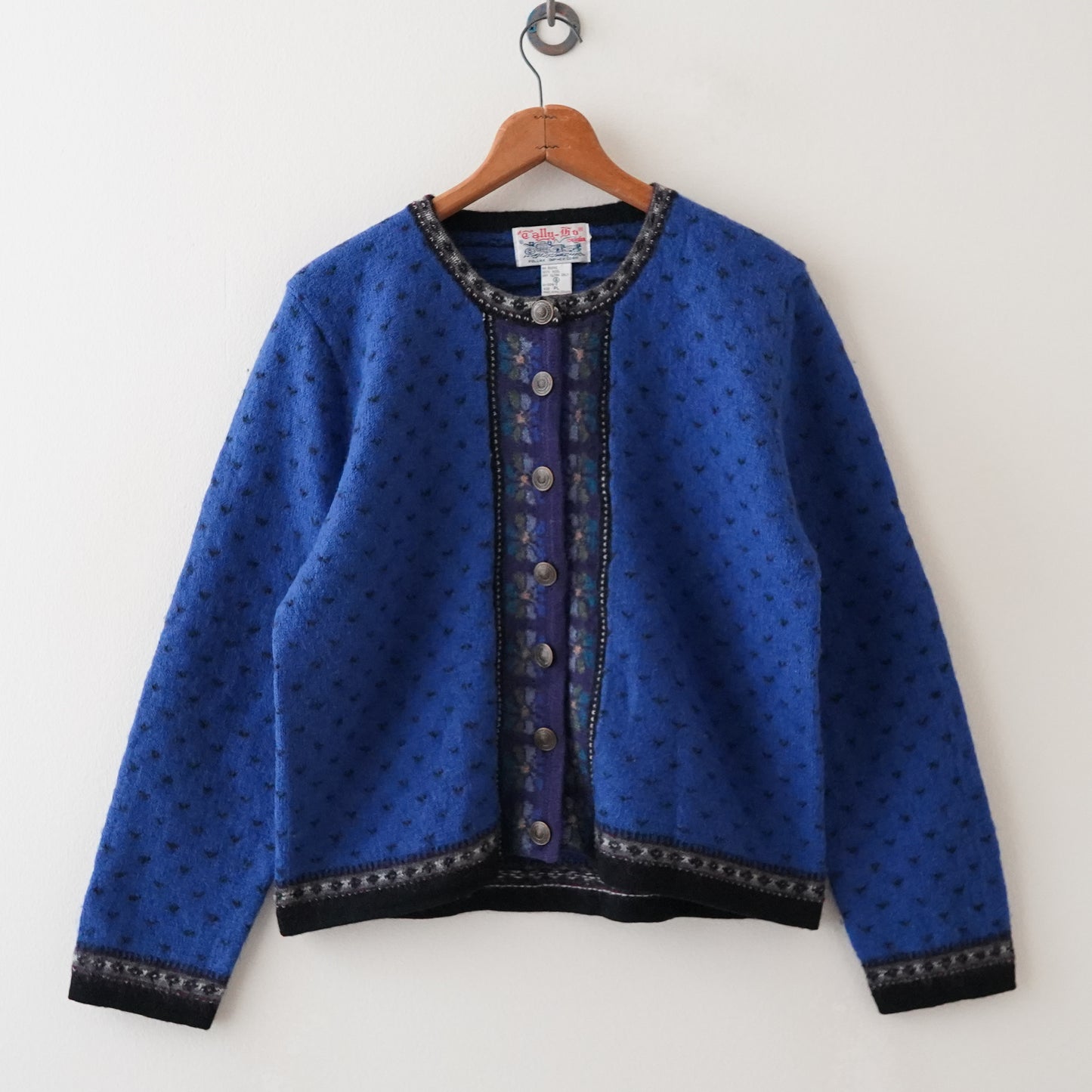 80s tyrolean knit cardigan