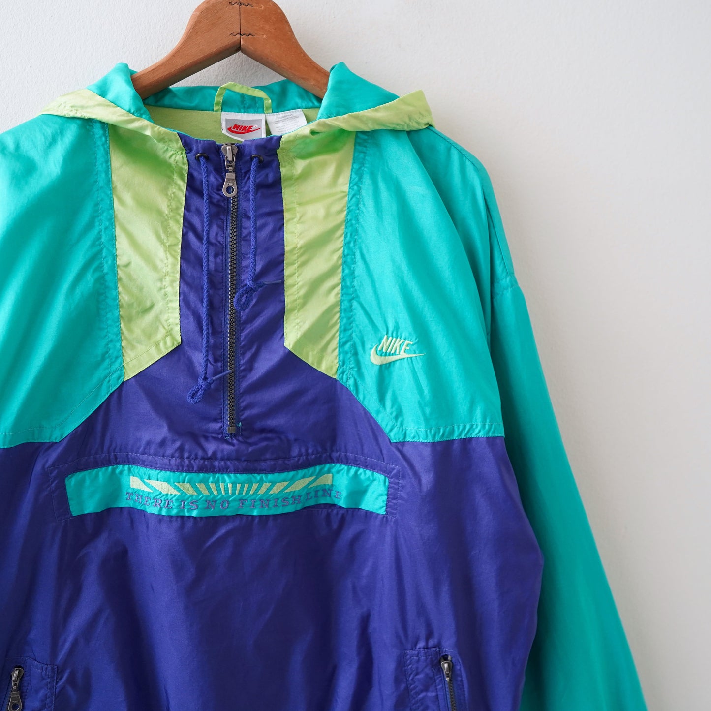 90s NIKE hoodie nylon jacet