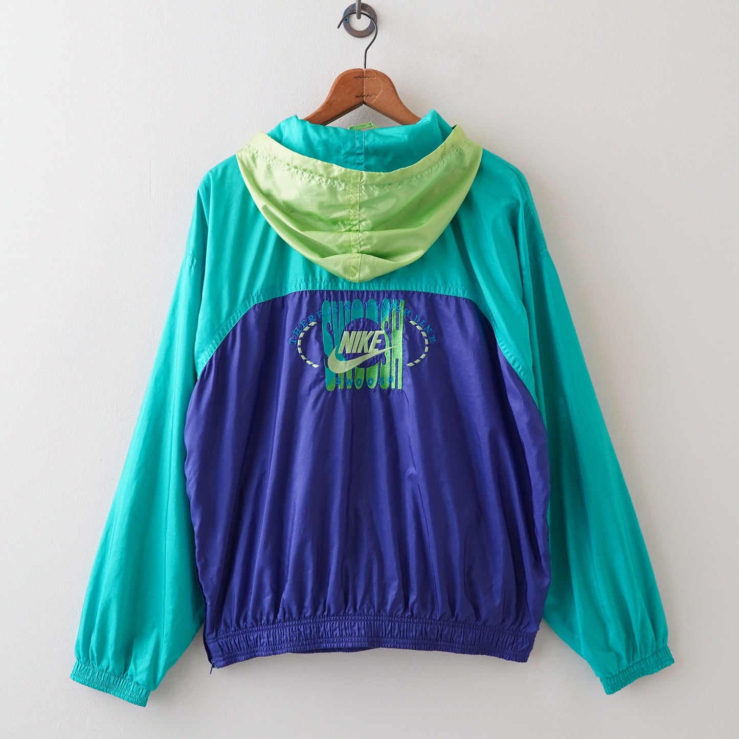 90s NIKE hoodie nylon jacet