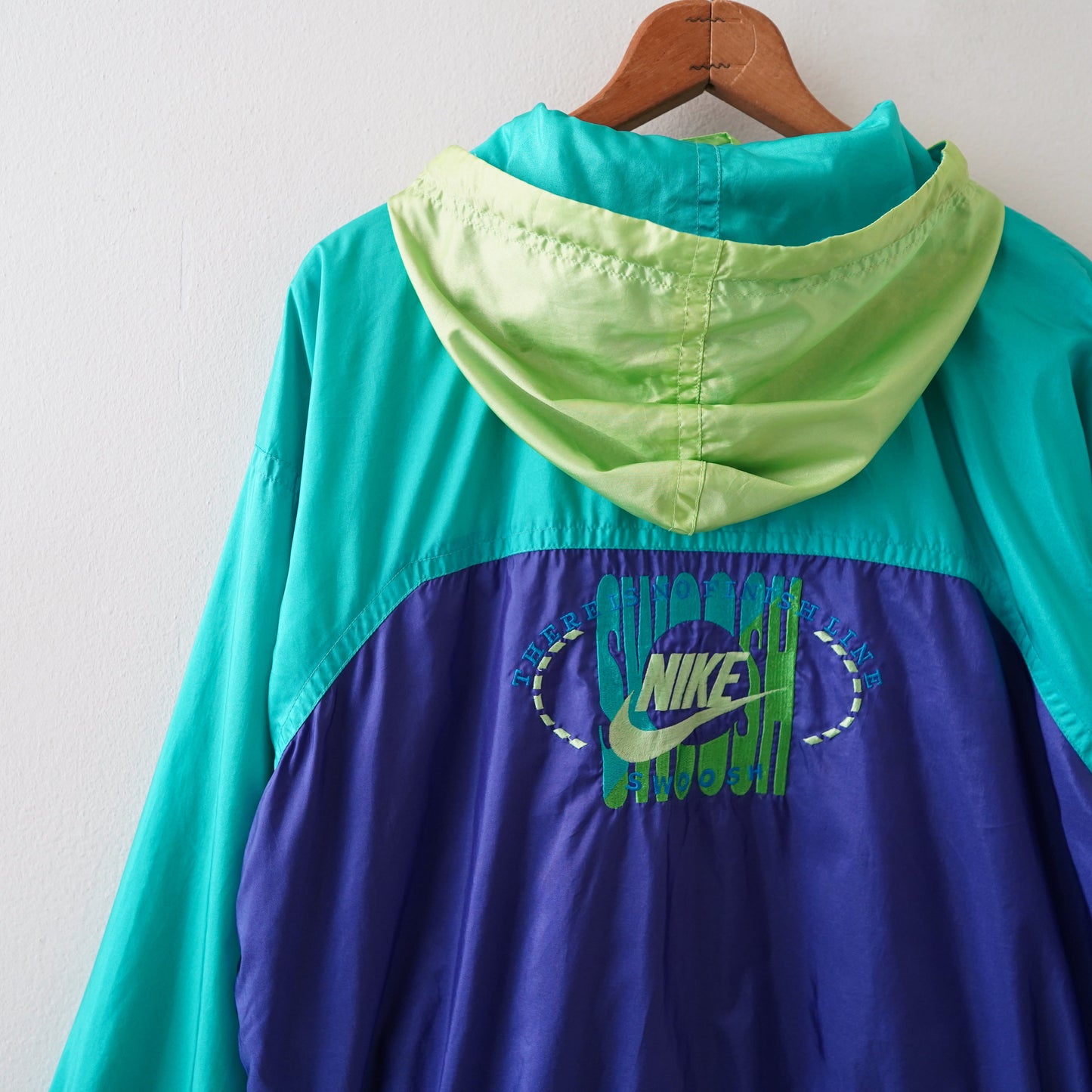 90s NIKE hoodie nylon jacet