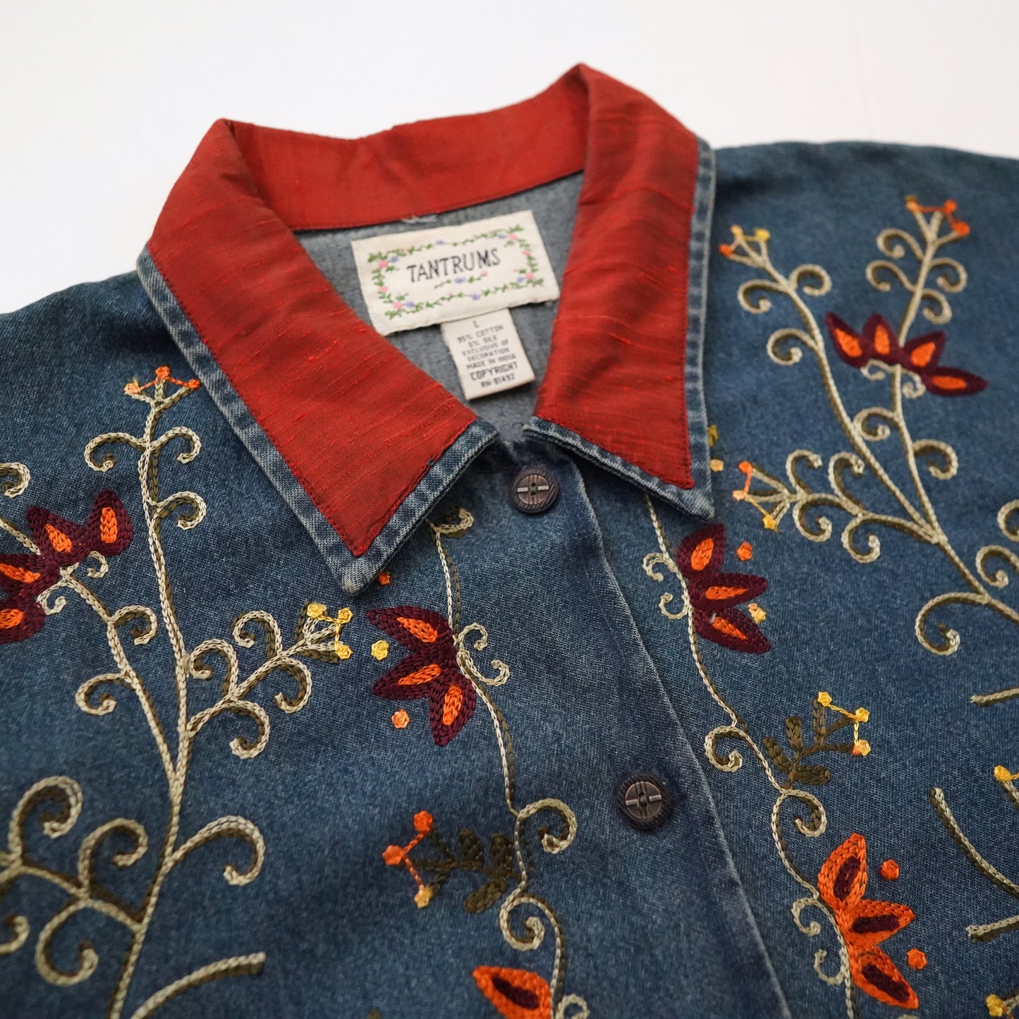 Embroidery denim shirts