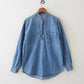 90s Levi's no collar denim shirts