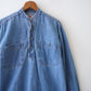 90s Levi's no collar denim shirts