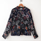 flower pattern long shirts