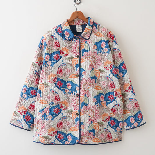 flower quilting jacket