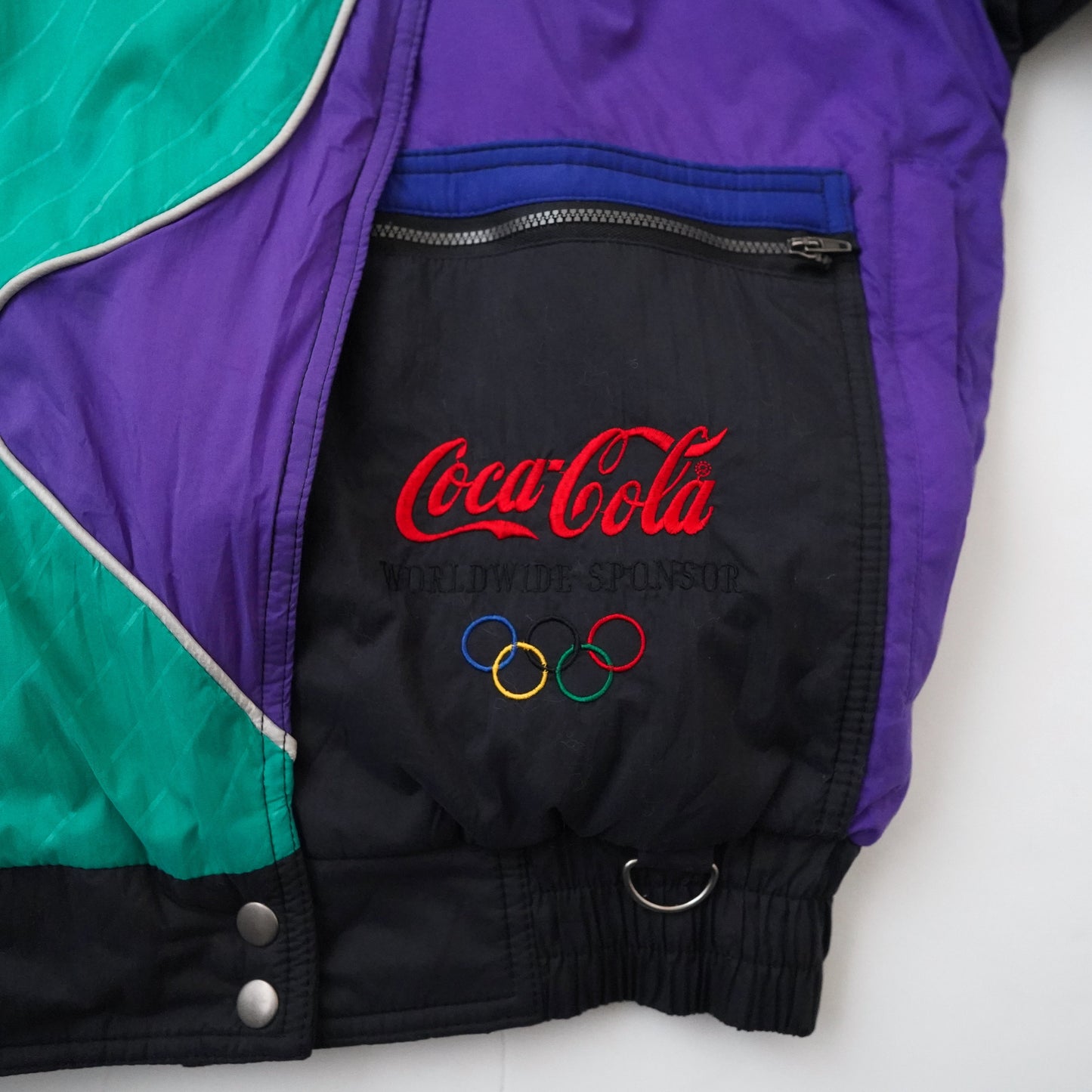 90s Olympics Coca-Cola nylon jacket