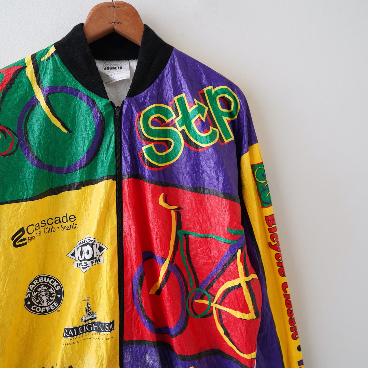 90s Colorful graphic jacket