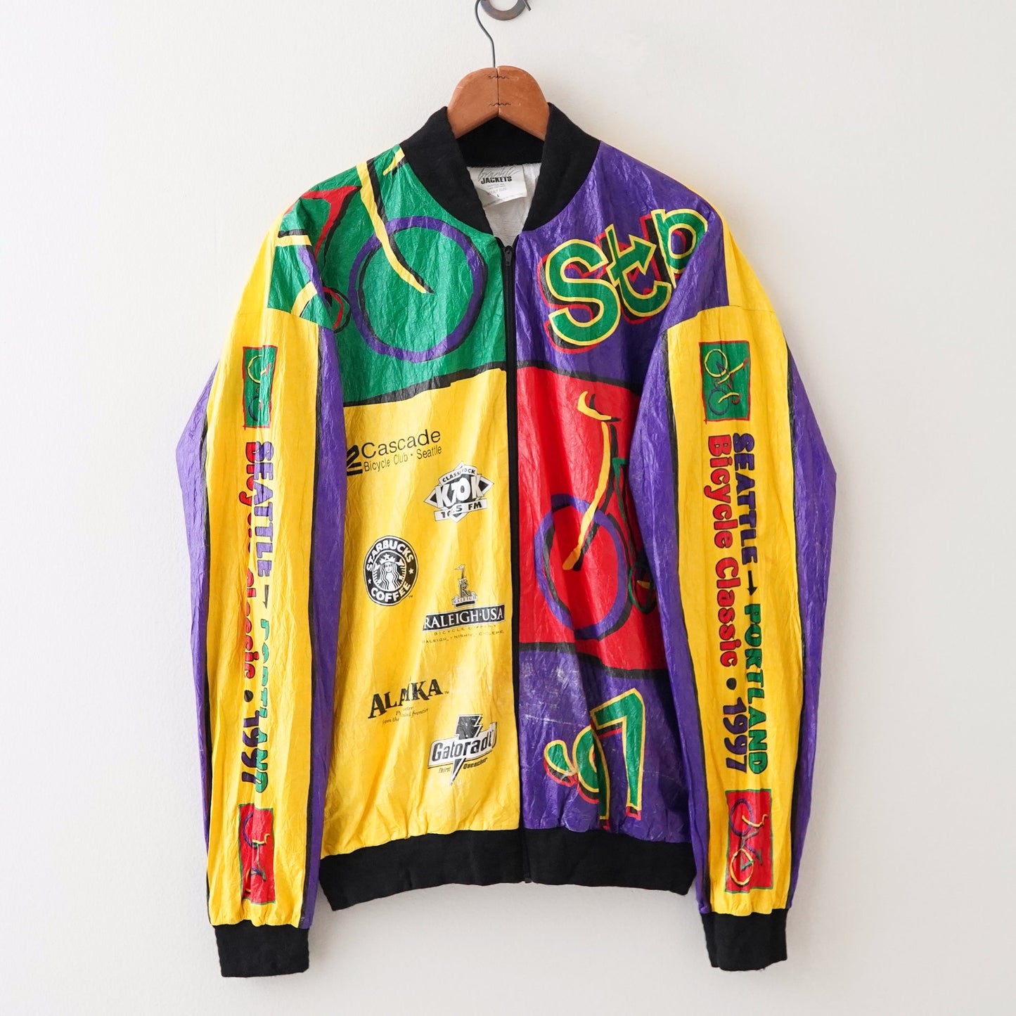 90s Colorful graphic jacket