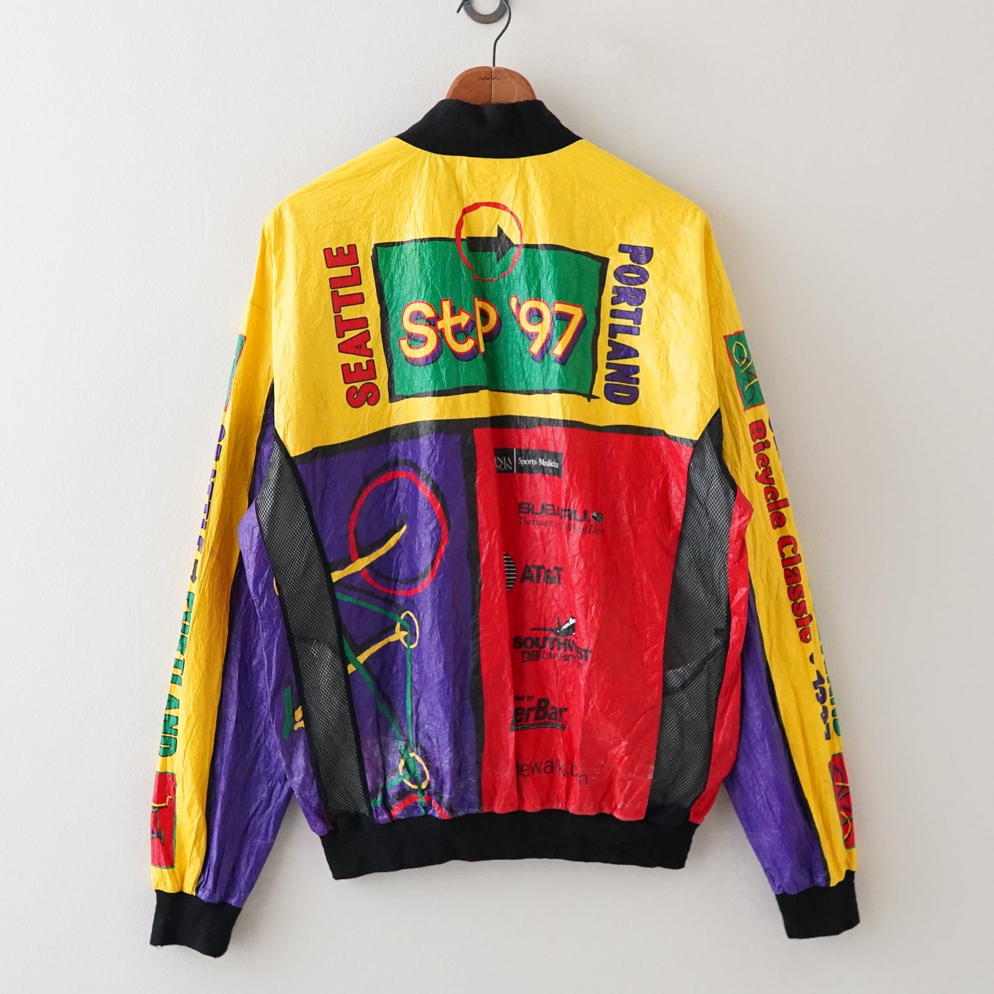 90s Colorful graphic jacket