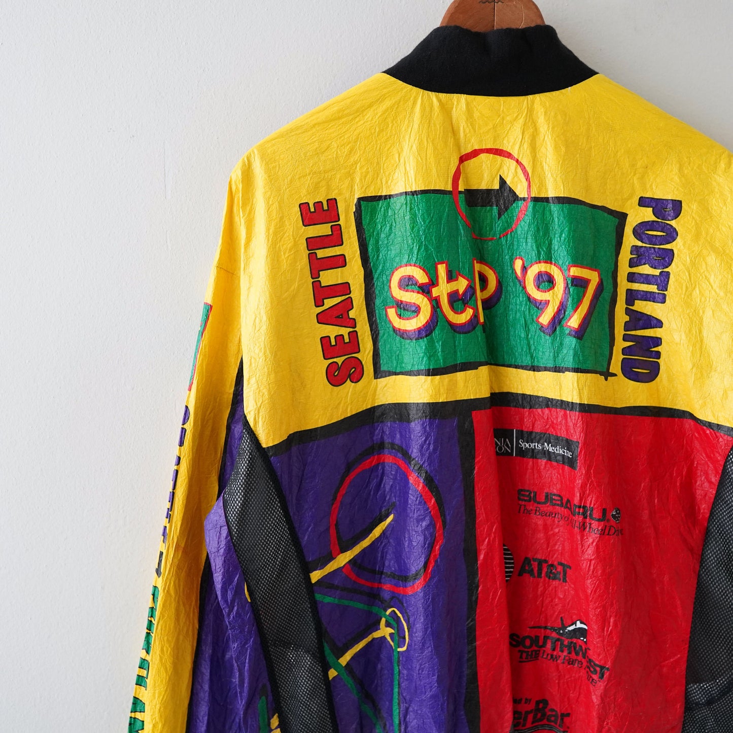 90s Colorful graphic jacket