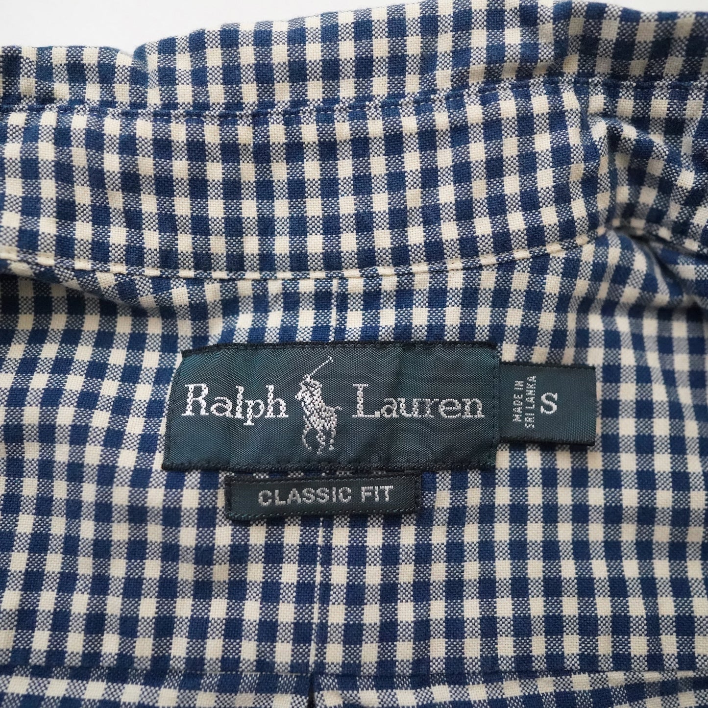 polo RALPH LAUREN check long shirt