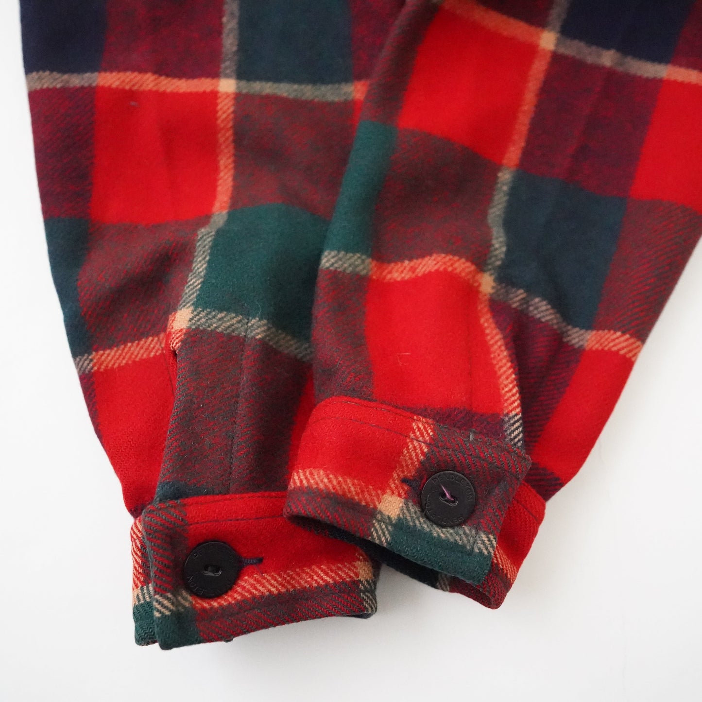 70s Pendleton check wool coat