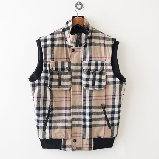 checked vest