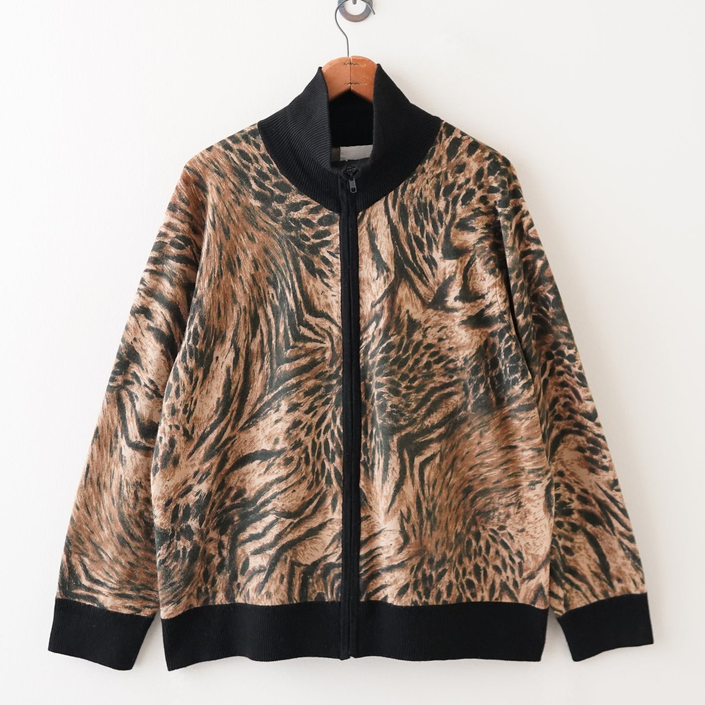 leopard blouson