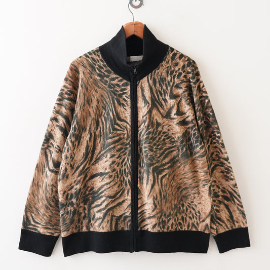 leopard blouson