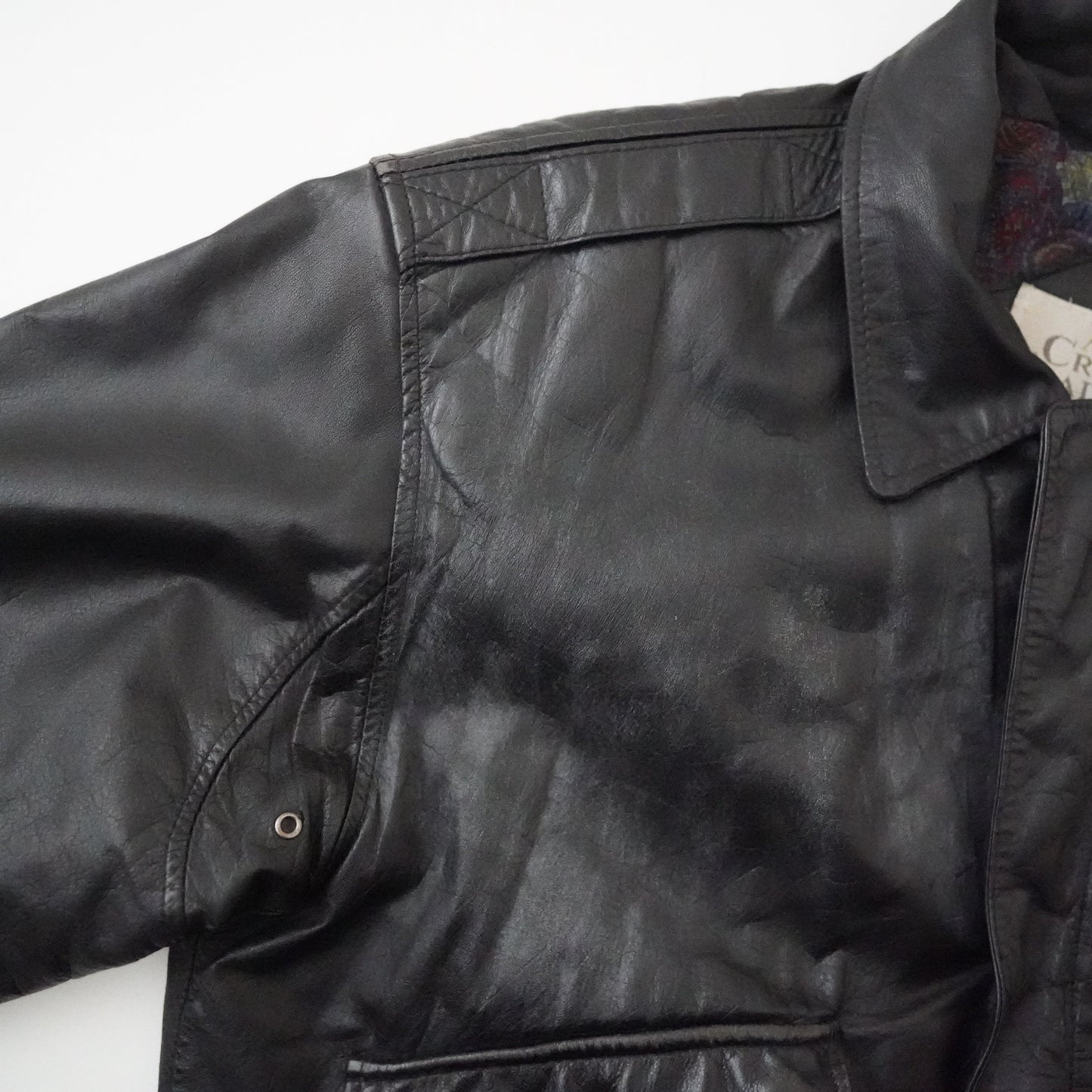 paisley leather jacket