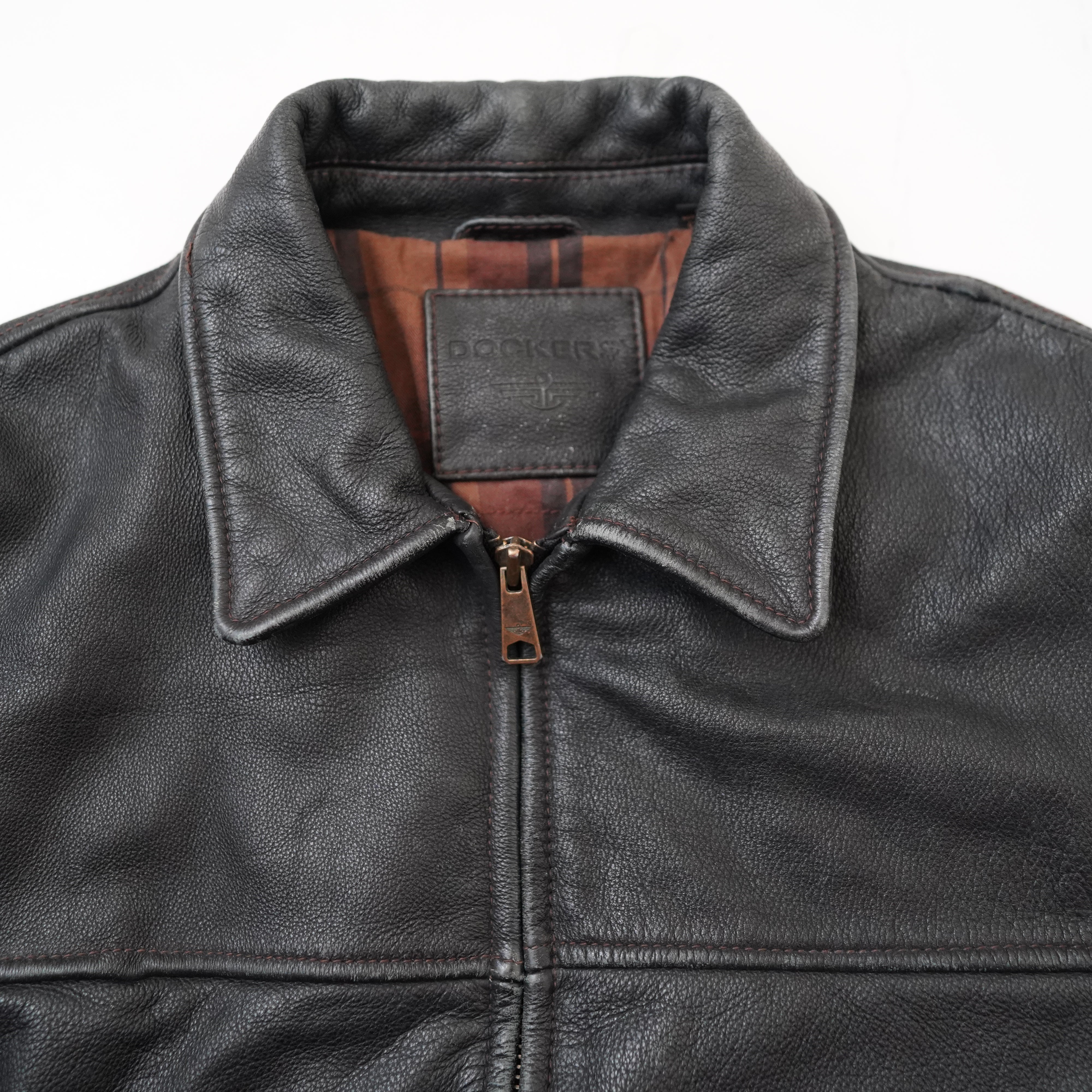 Dockers leather jacket – NEVERKNOWS