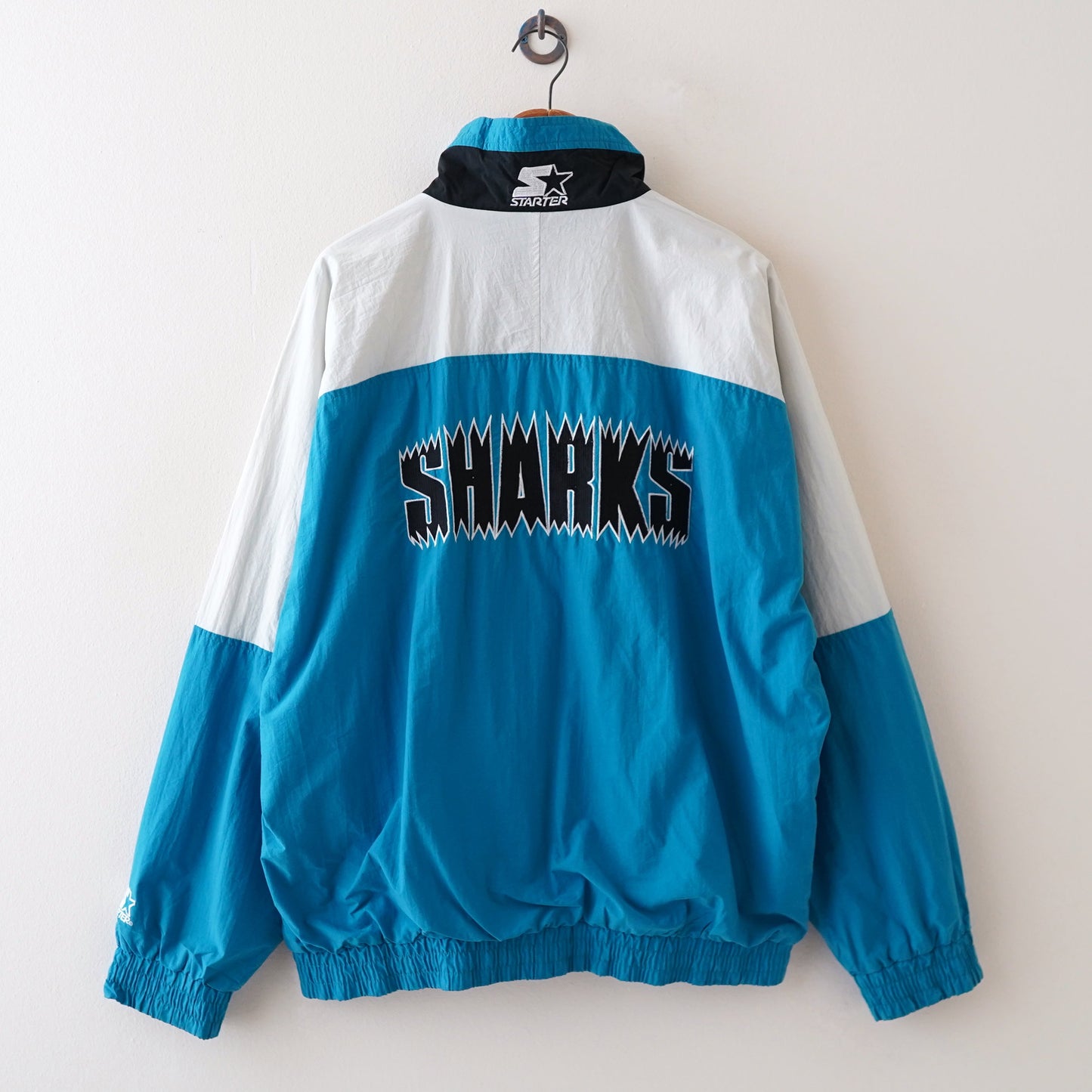 90s STARTER NHL San Jose Sharks nylon jacket