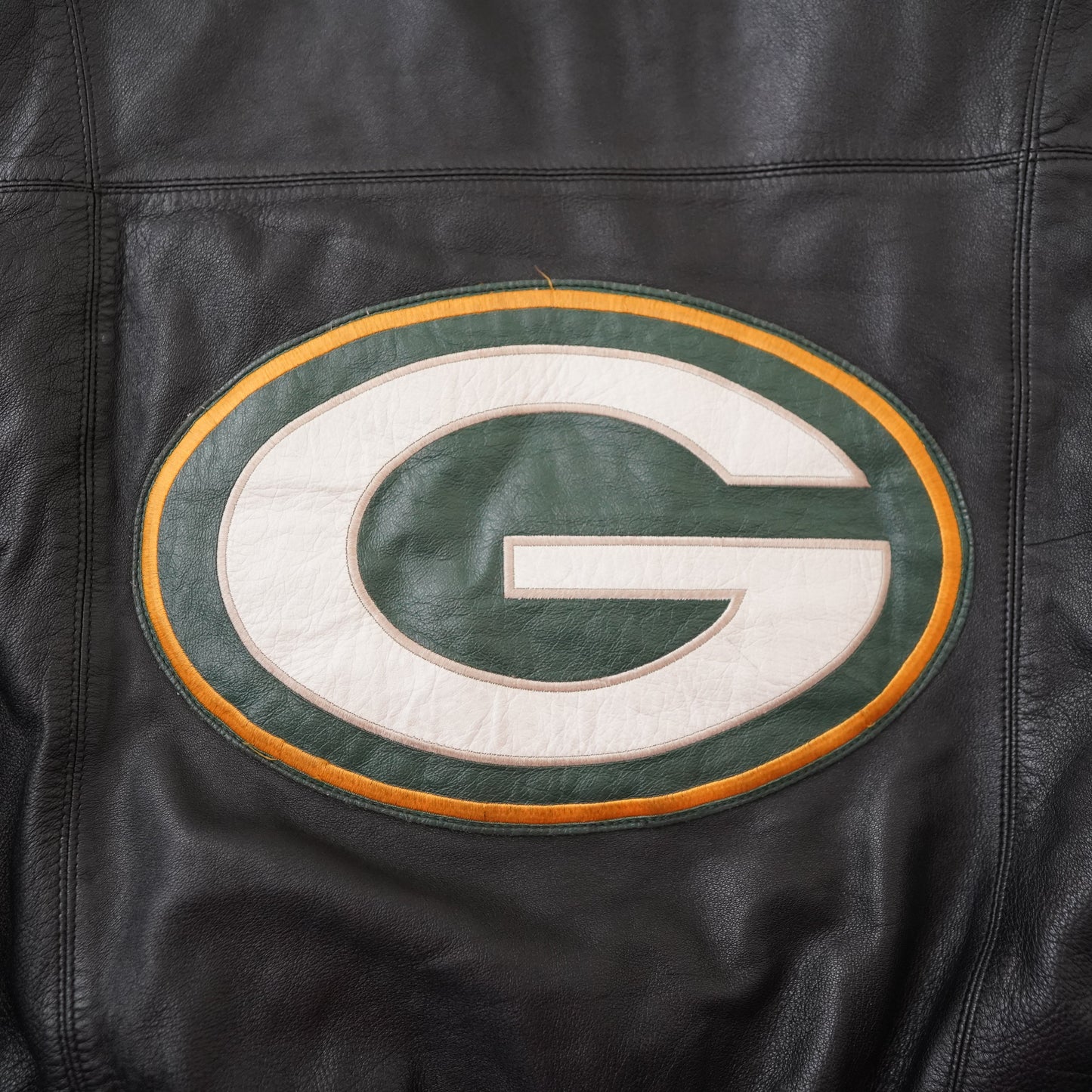 90s Green Bay Packers leather jacket