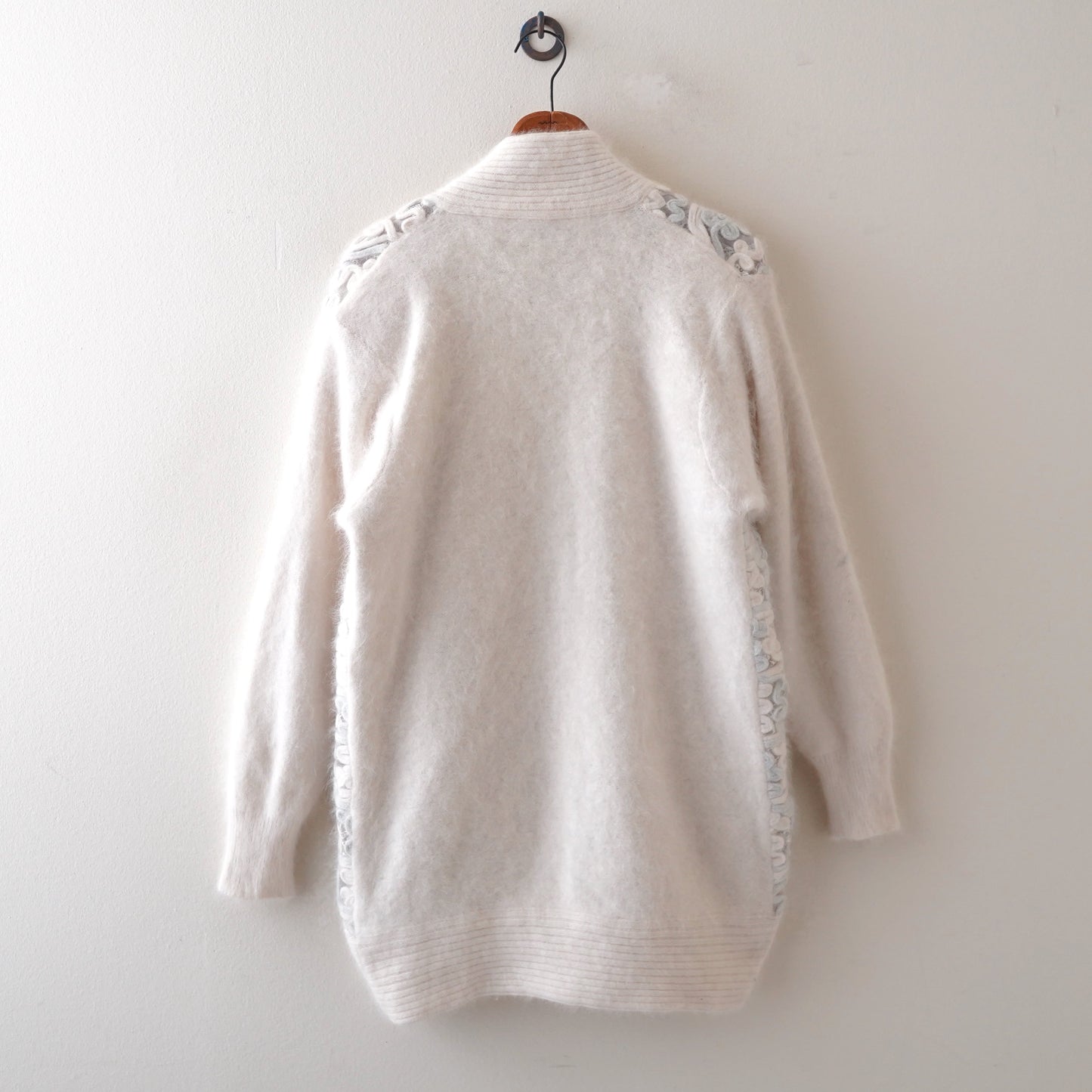 Shelton angora flower cardigan