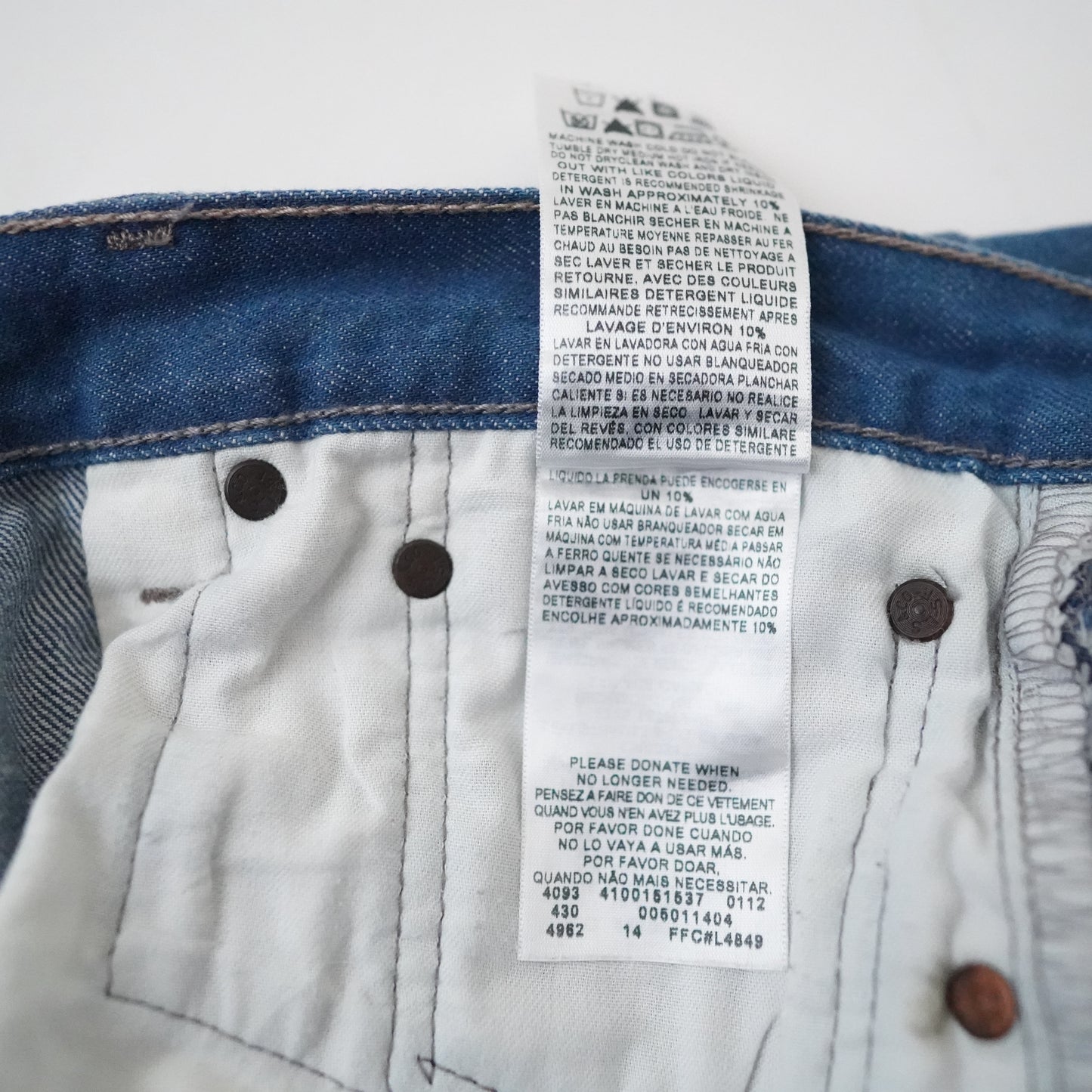 Levi's 501XX denim pants