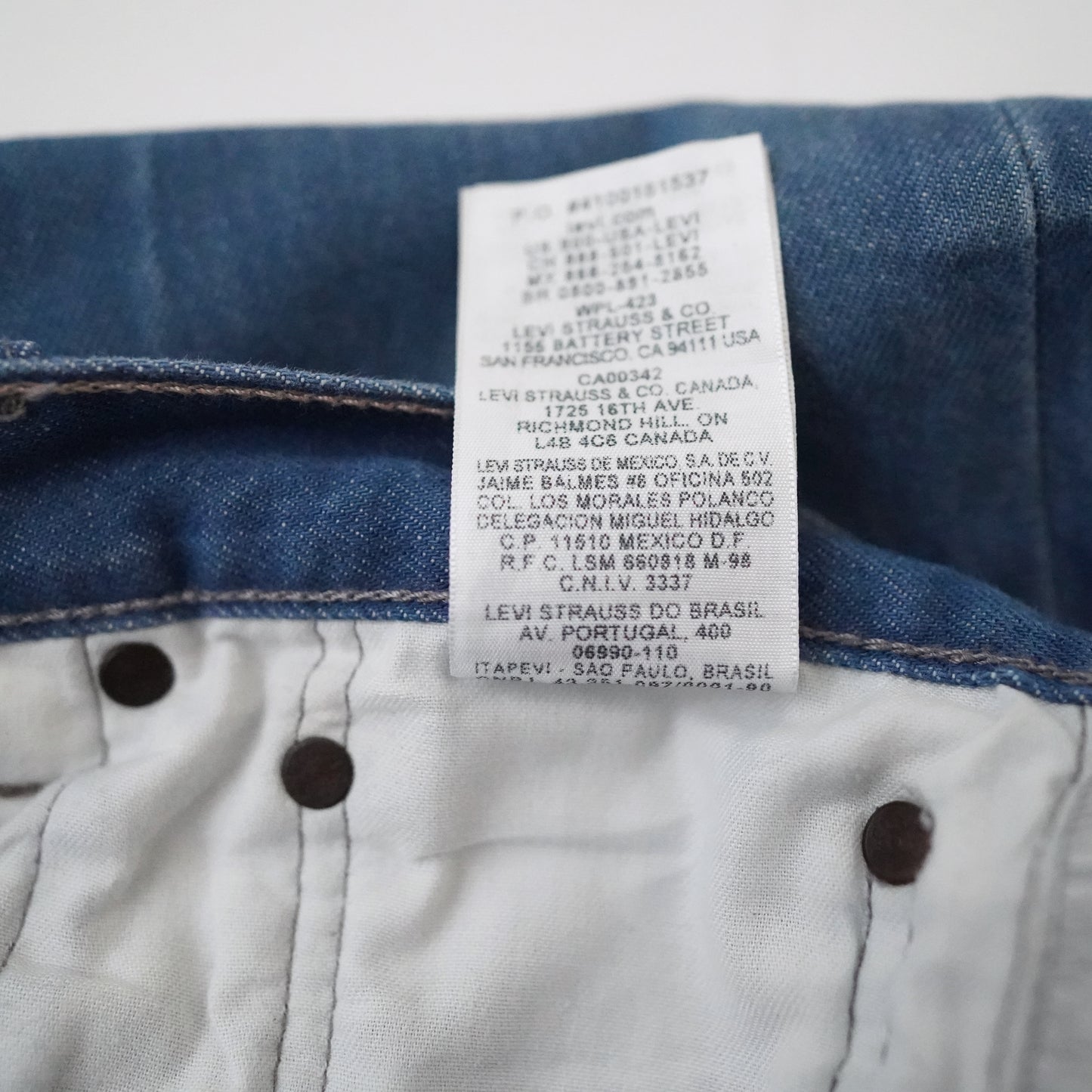 Levi's 501XX denim pants