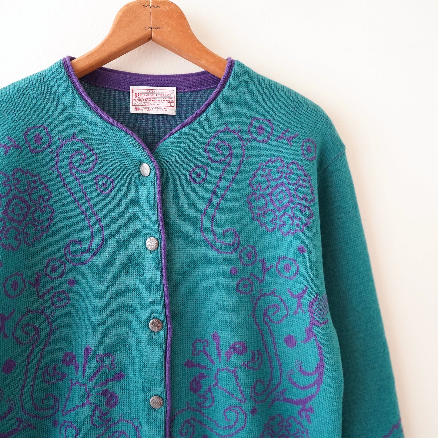 PENDLETON ethnic wool cardigan