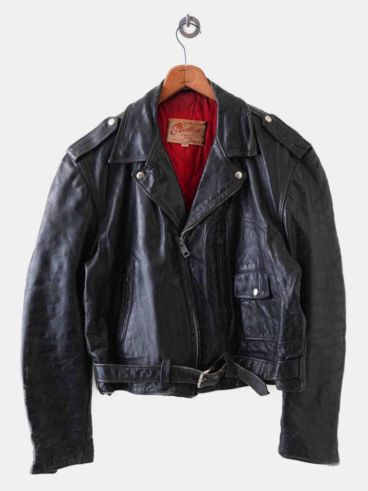 vintage leather jacket