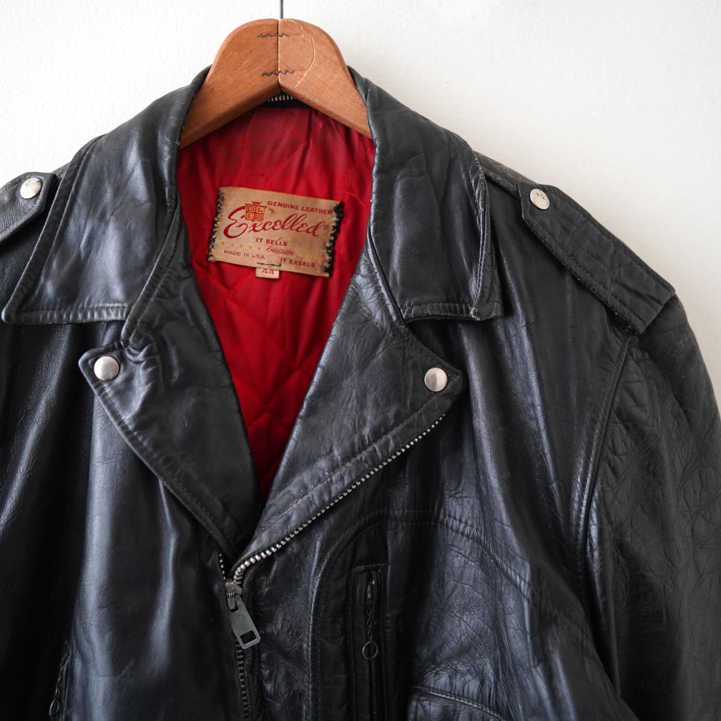 vintage leather jacket