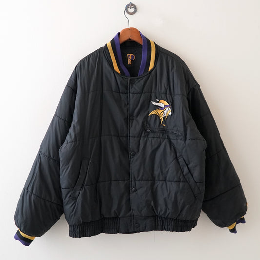 90s NFL Minnesota Vikings reversible nylon jacket