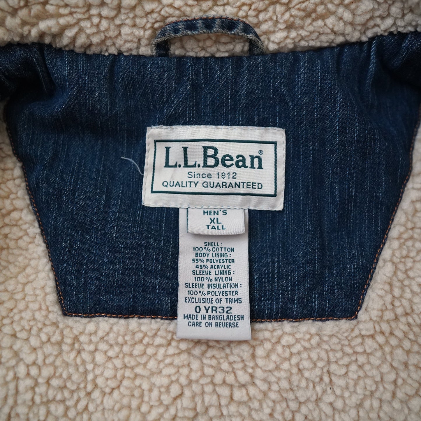 L.L.Bean boa denim jacket