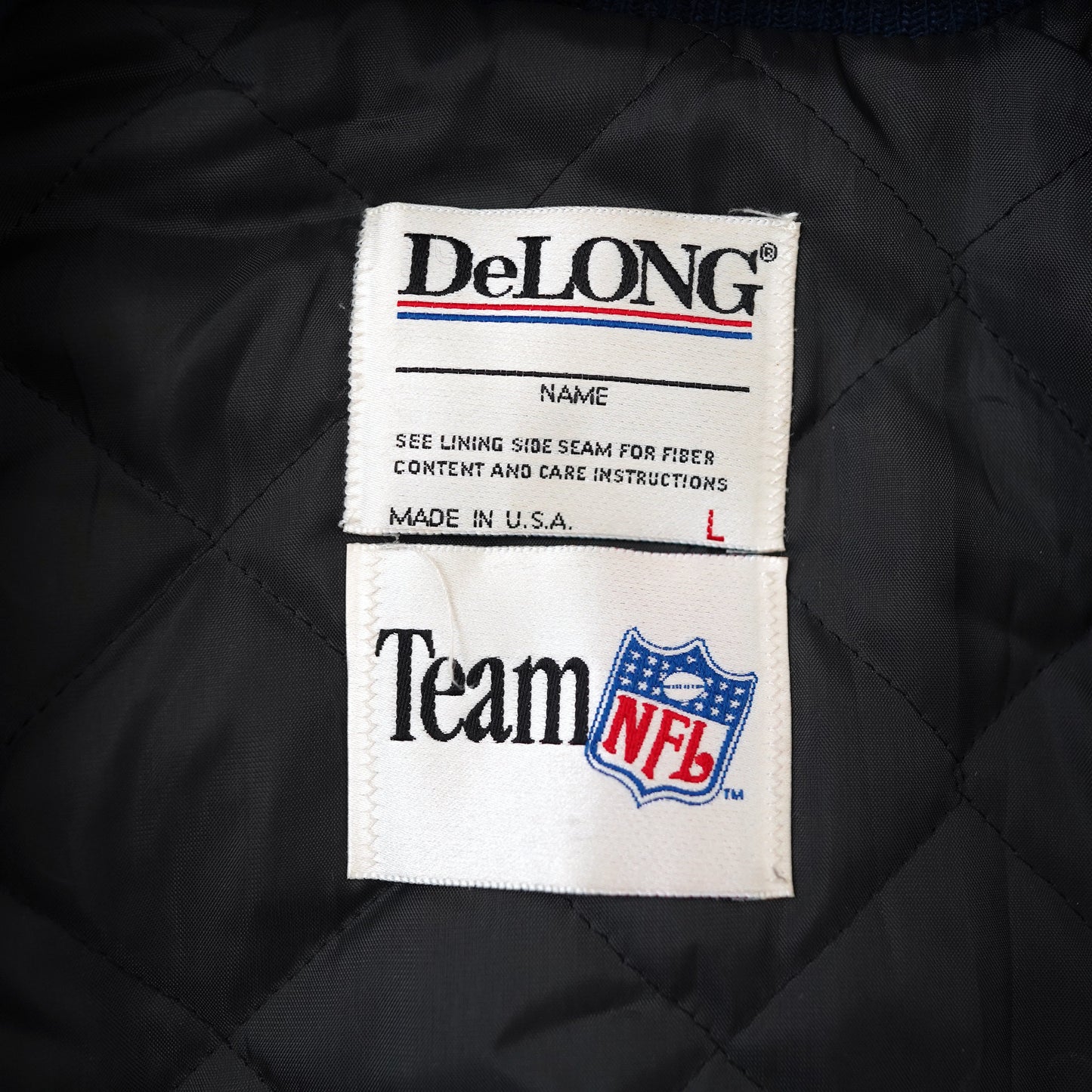 90s DeLONG × NFL wool jacket