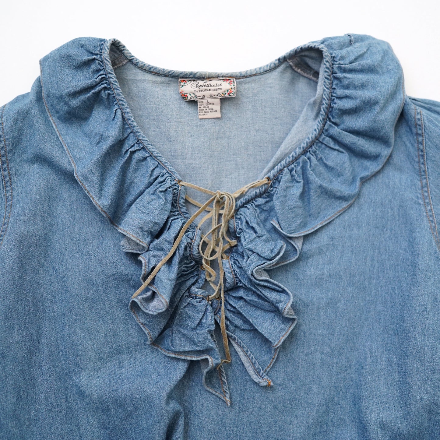 Sophisticates denim V-neck shirt