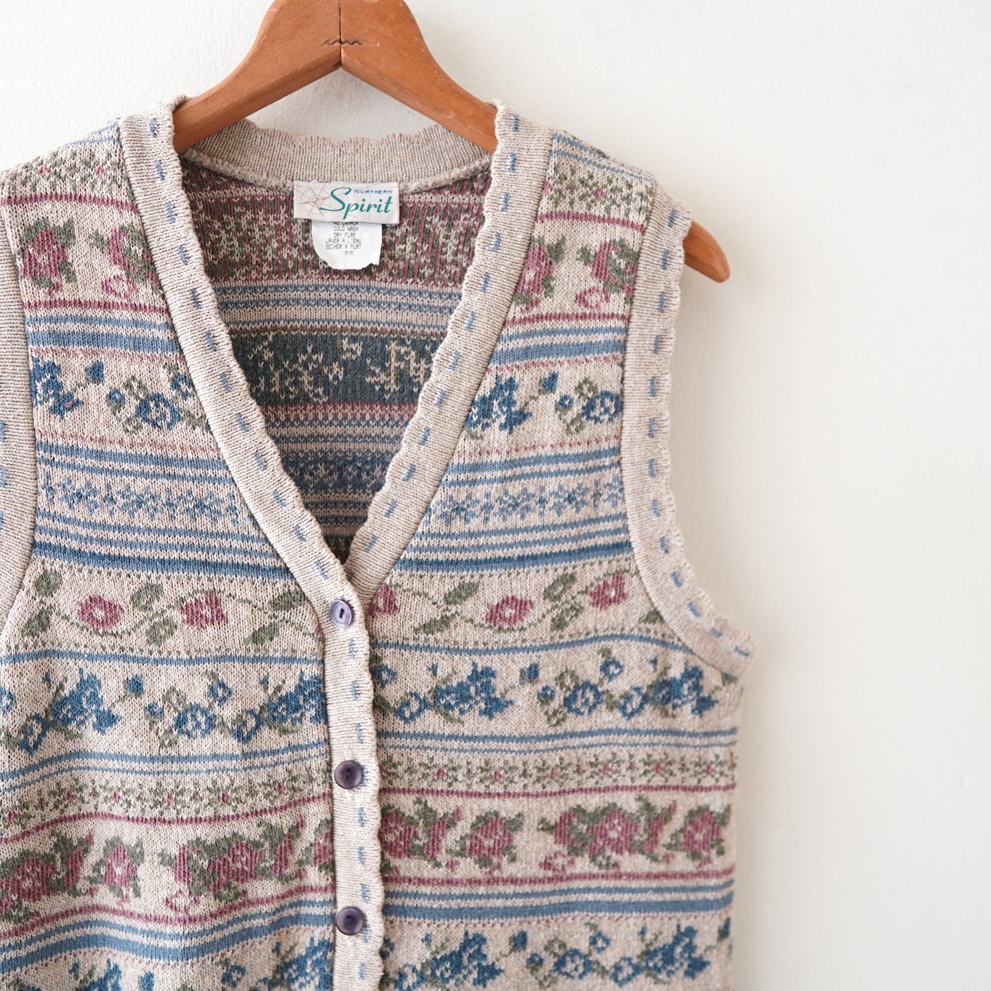 Spirit flower knit vest