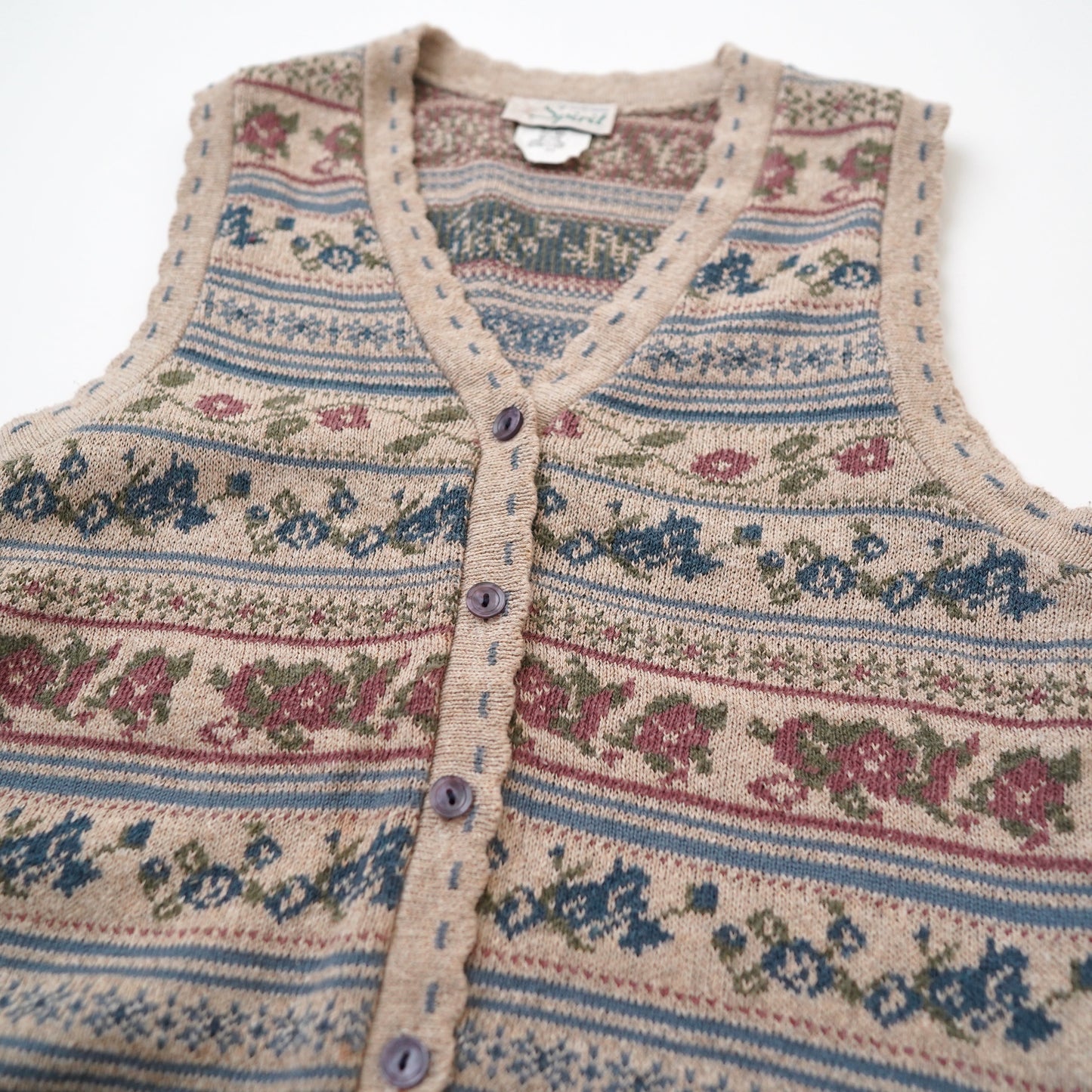 Spirit flower knit vest