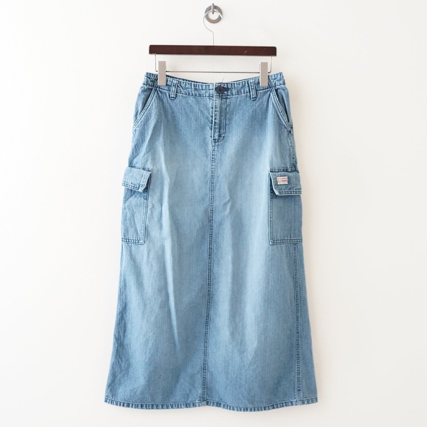 90s TOMMY HILFIGER denim long skirt