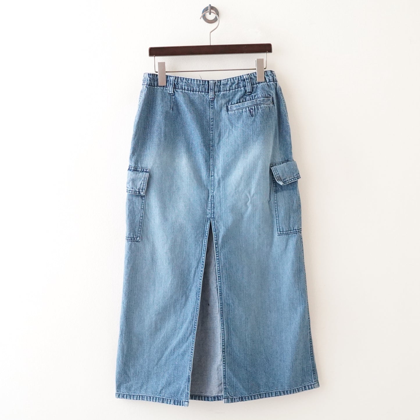 90s TOMMY HILFIGER denim long skirt