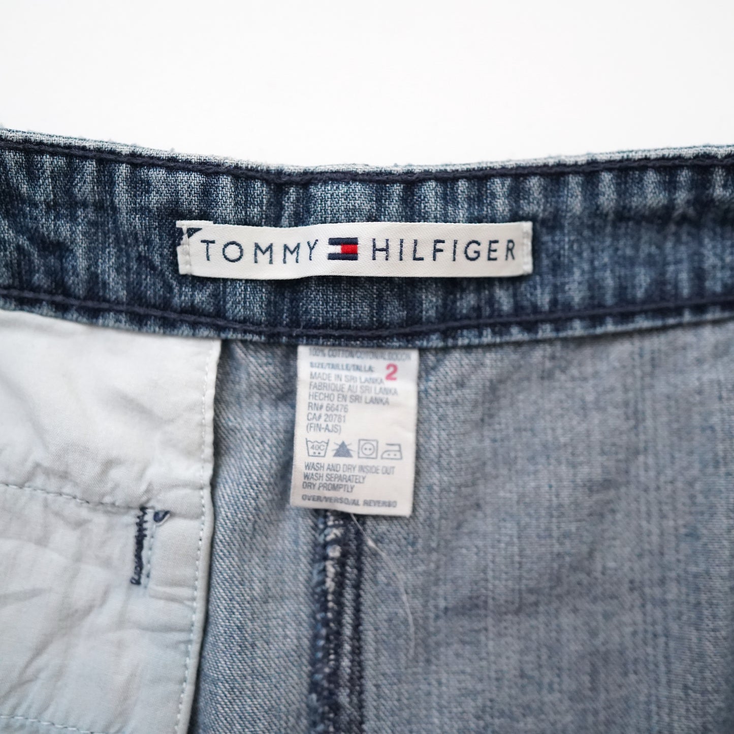 90s TOMMY HILFIGER denim long skirt