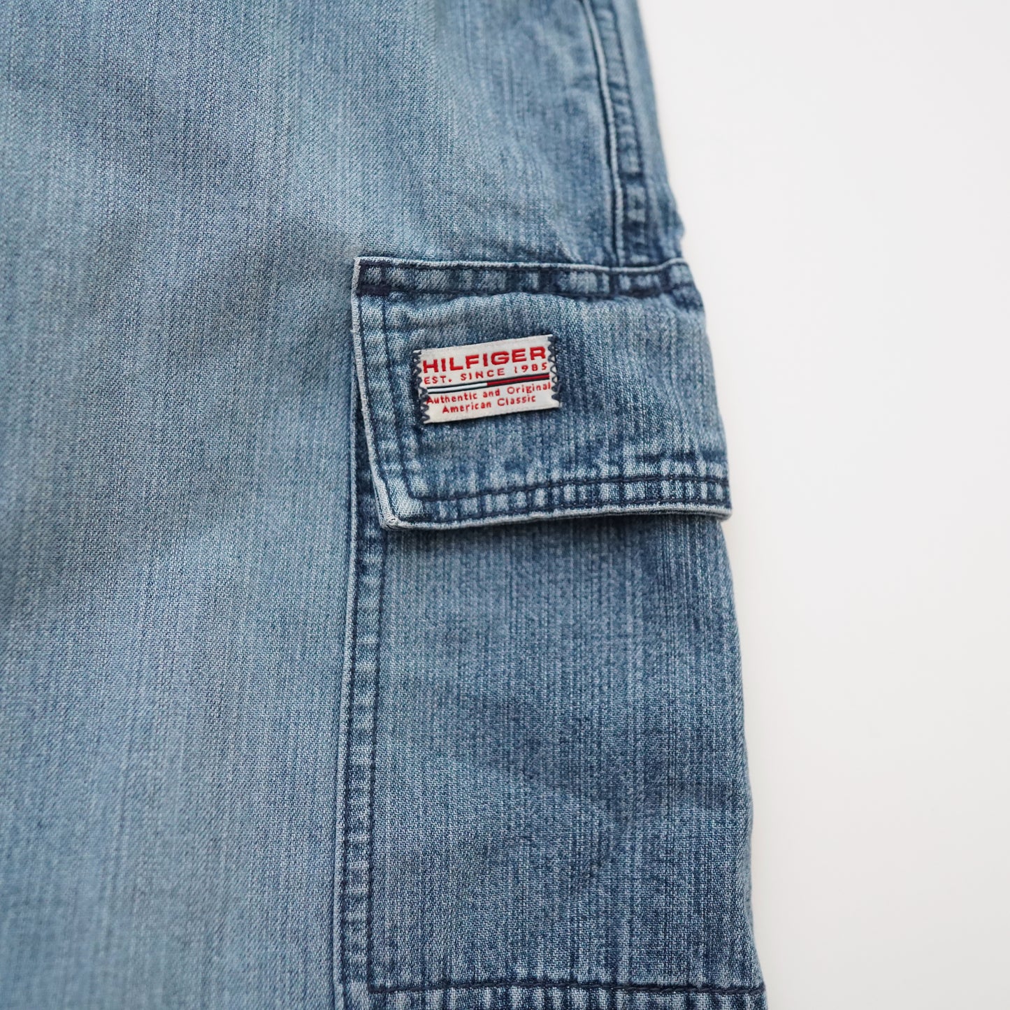 90s TOMMY HILFIGER denim long skirt