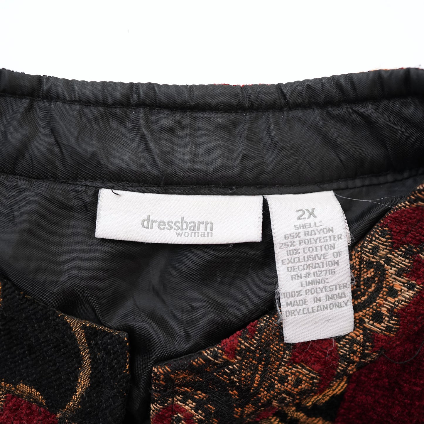 ethnic spliced jacket