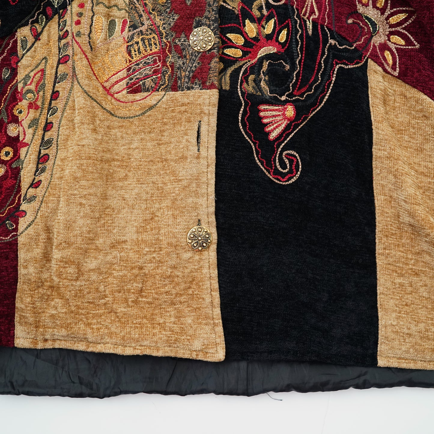 ethnic spliced jacket