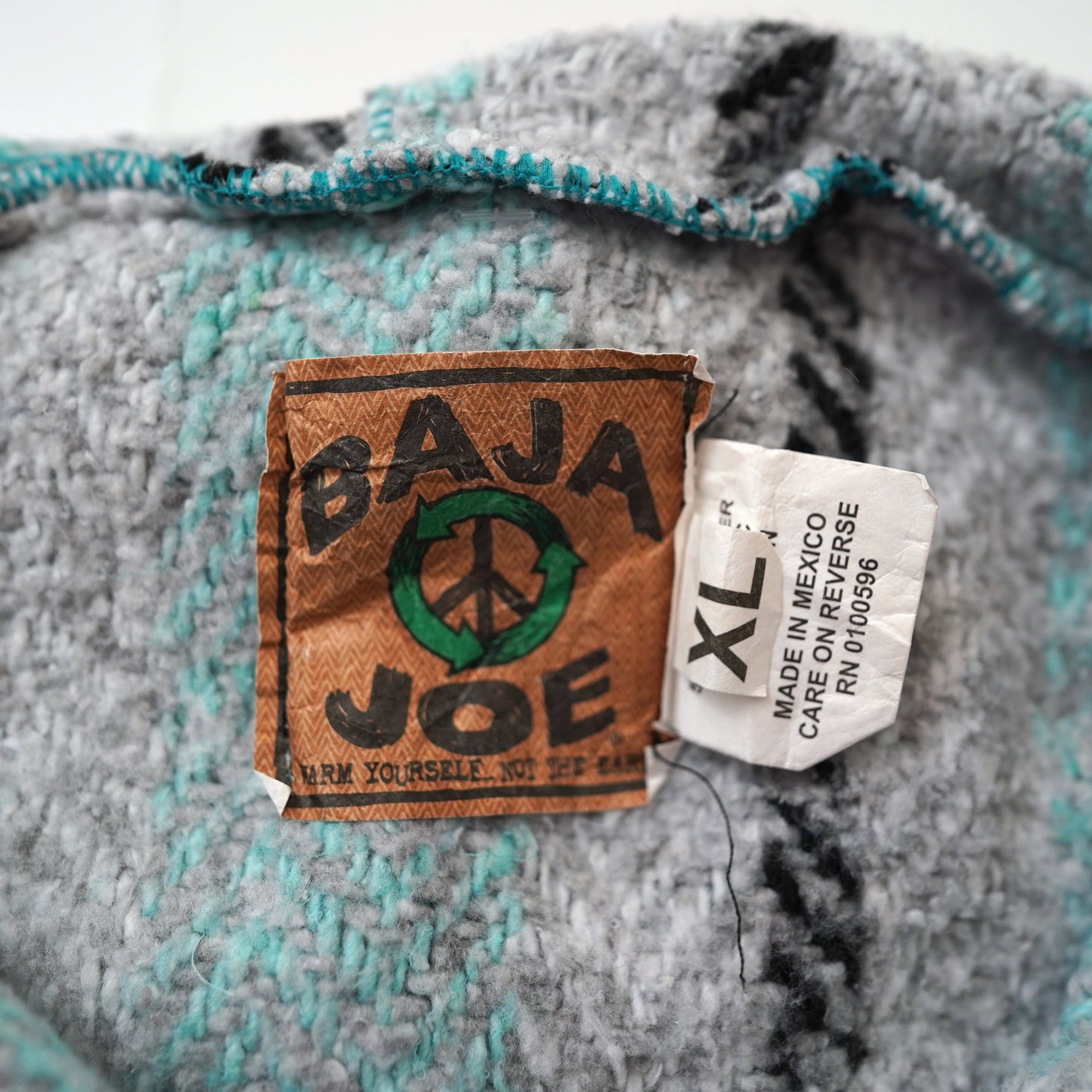 BAJA JOE stripe knit hoodie