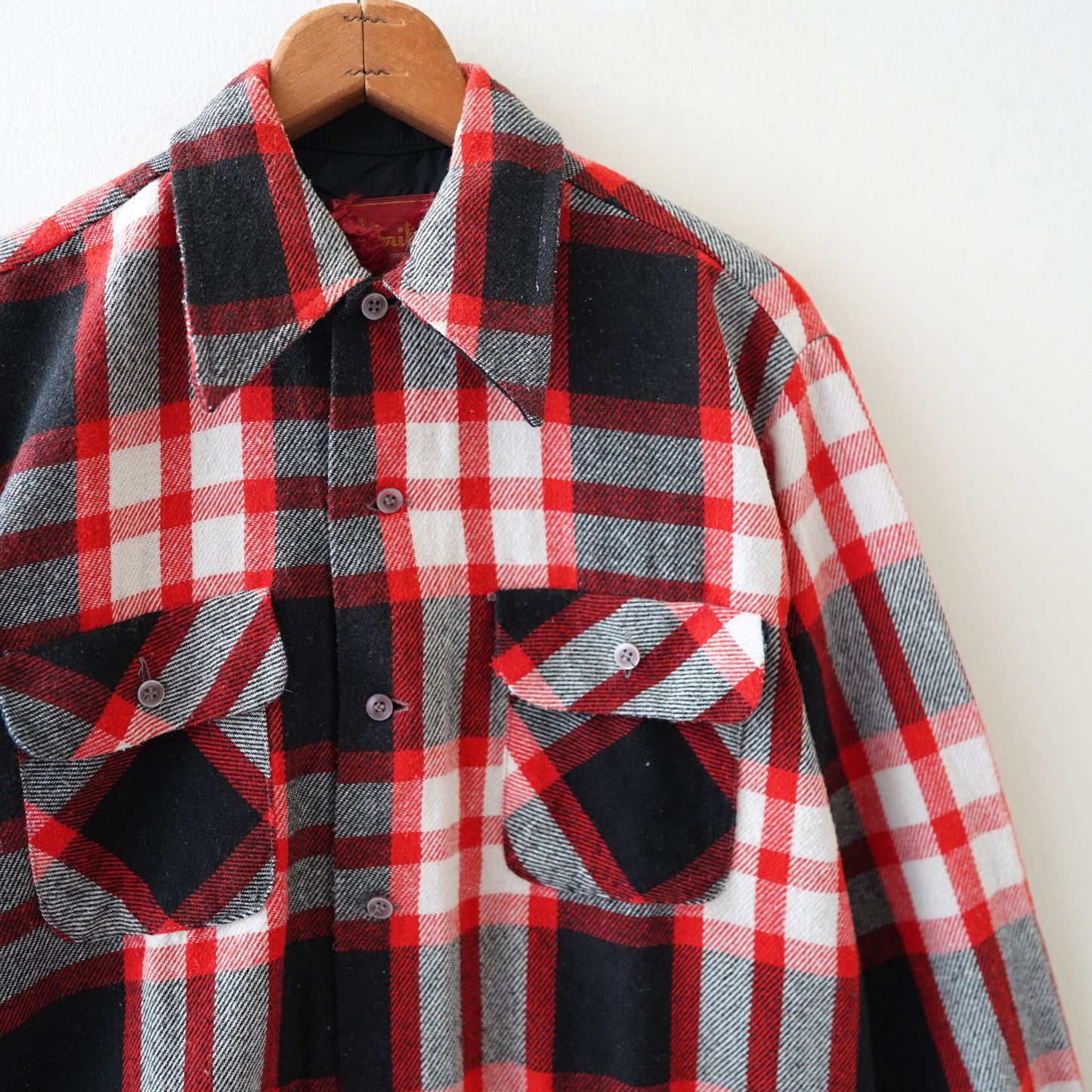 70s Caribu flannel long shirt