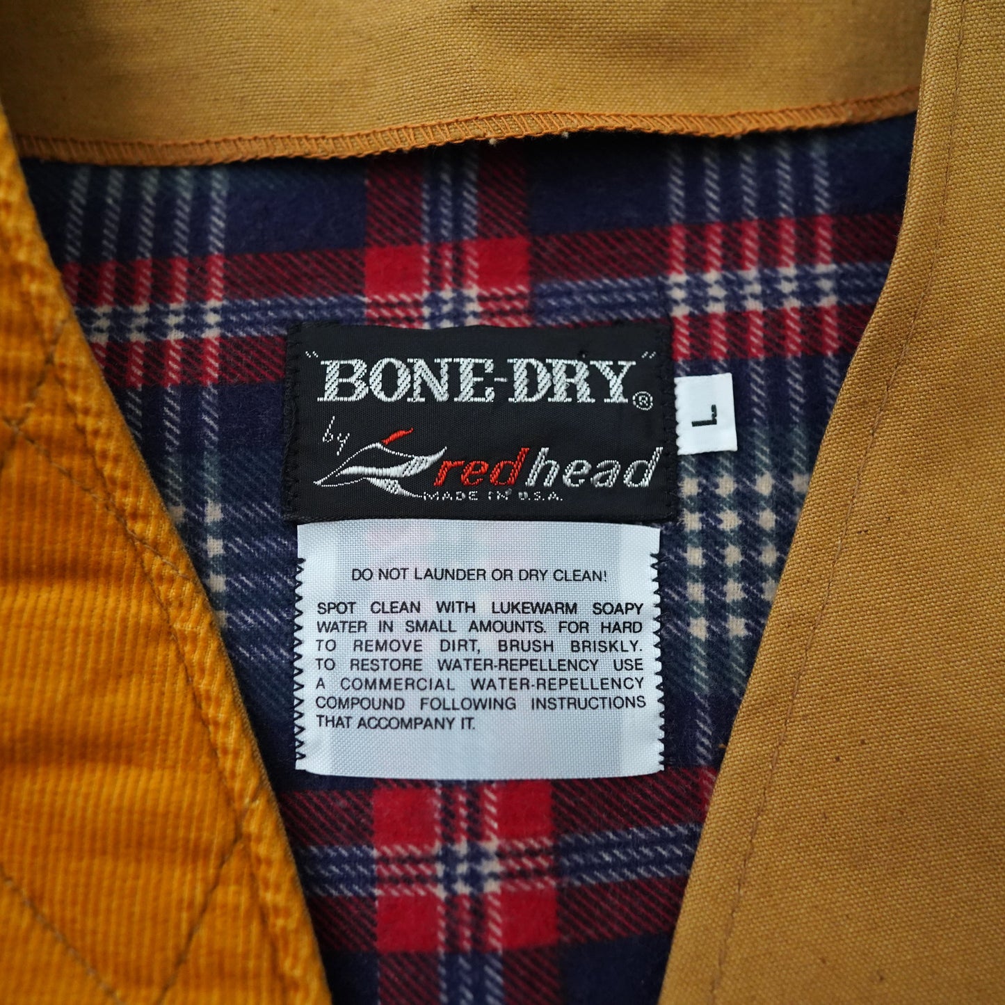 60s-70s BONE-DRY by red head hunting vest