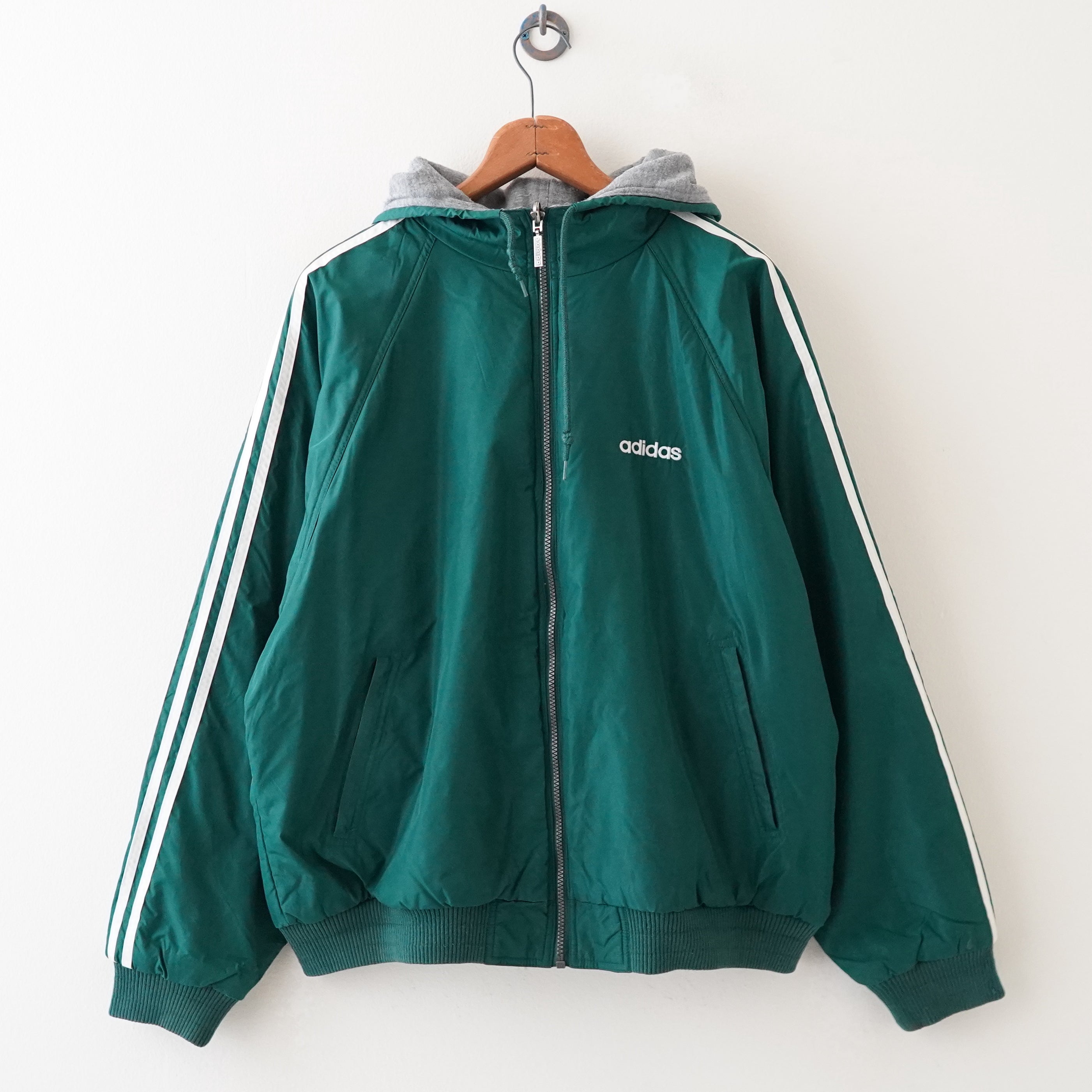 90s adidas reversible nylon jacket – NEVERKNOWS