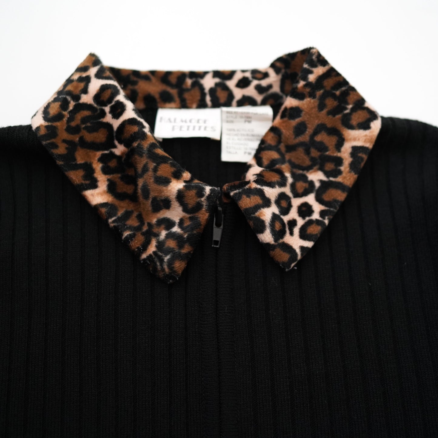 leopard knit jacket